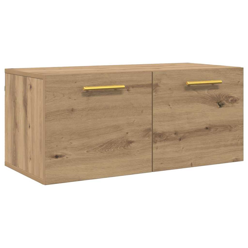 Dulap de perete Pe perete stejar artizanal 80 x 36.5 x 35 cm GartenMobel Dekor