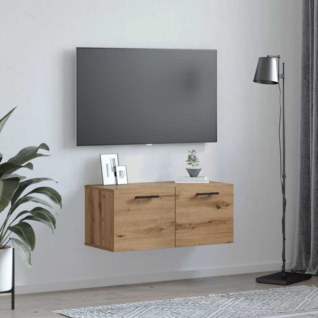 Dulap de perete Pe perete stejar artizanal 80 x 36.5 x 35 cm GartenMobel Dekor