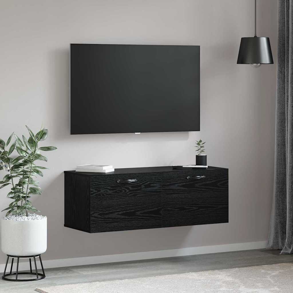 Dulap de perete Stejar negru 100 x 36.5 x 35 cm Lemn compozit GartenMobel Dekor