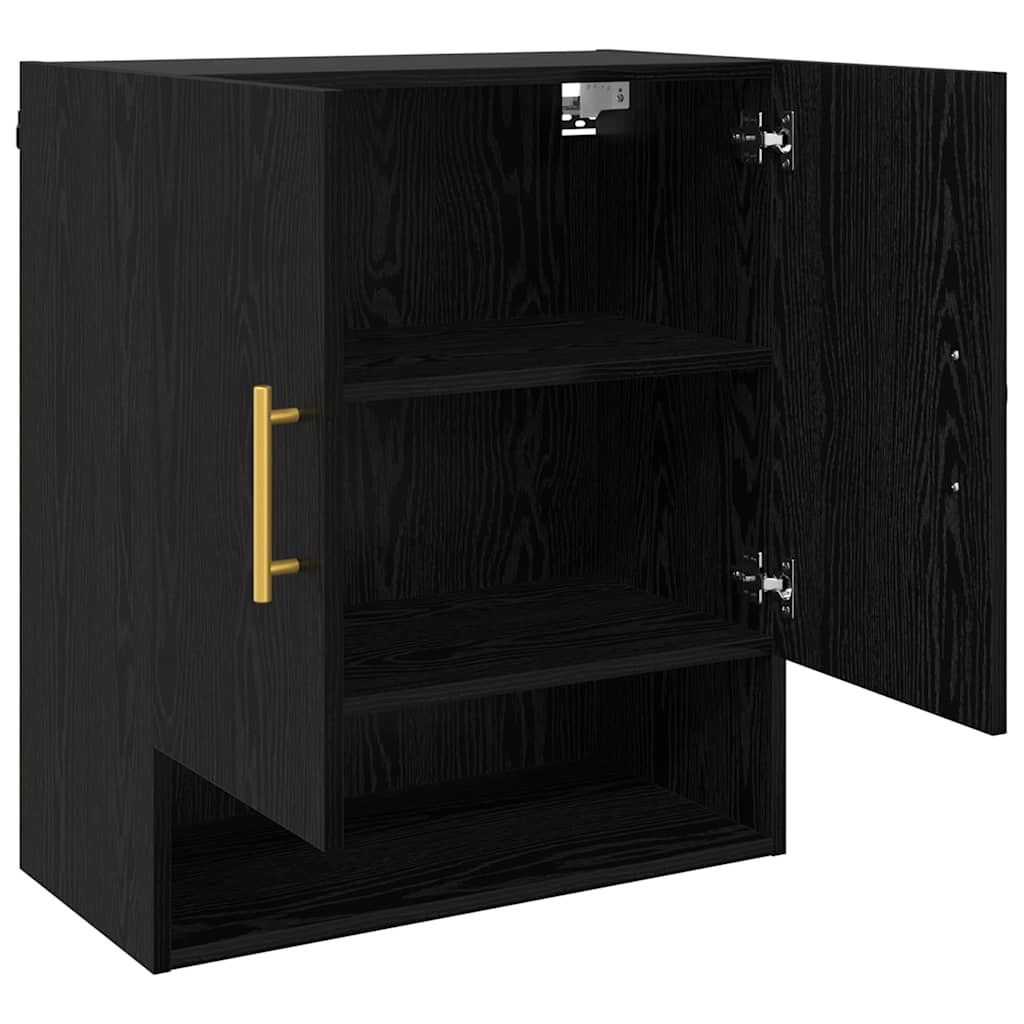 Dulap de perete Stejar negru 60 x 31 x 70 cm Lemn compozit GartenMobel Dekor