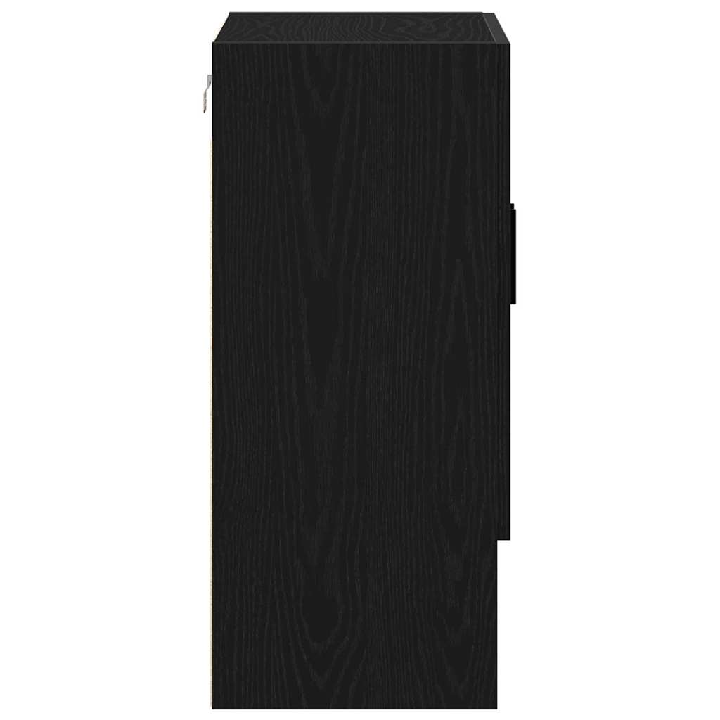 Dulap de perete Stejar negru 60 x 31 x 70 cm Lemn compozit GartenMobel Dekor