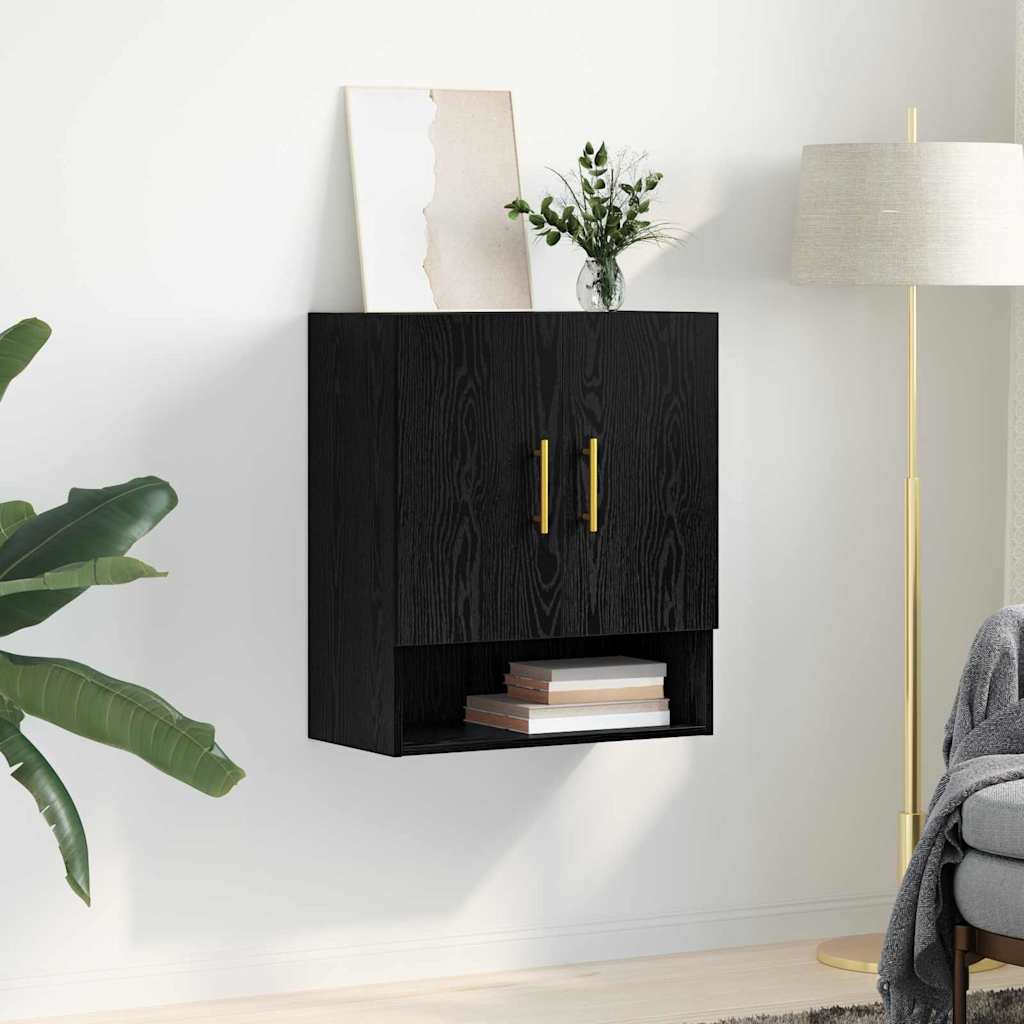 Dulap de perete Stejar negru 60 x 31 x 70 cm Lemn compozit GartenMobel Dekor