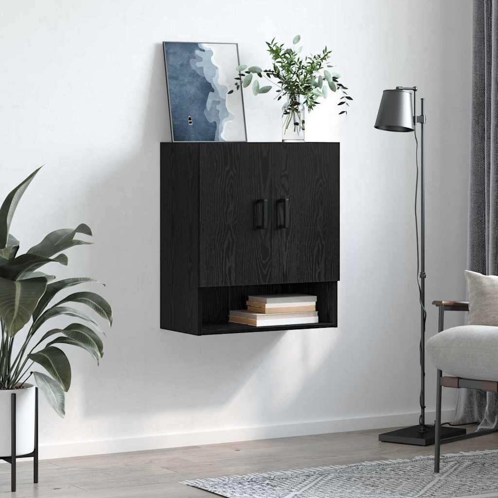 Dulap de perete Stejar negru 60 x 31 x 70 cm Lemn compozit GartenMobel Dekor