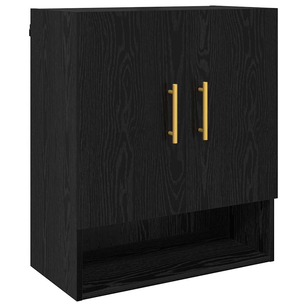 Dulap de perete Stejar negru 60 x 31 x 70 cm Lemn compozit GartenMobel Dekor