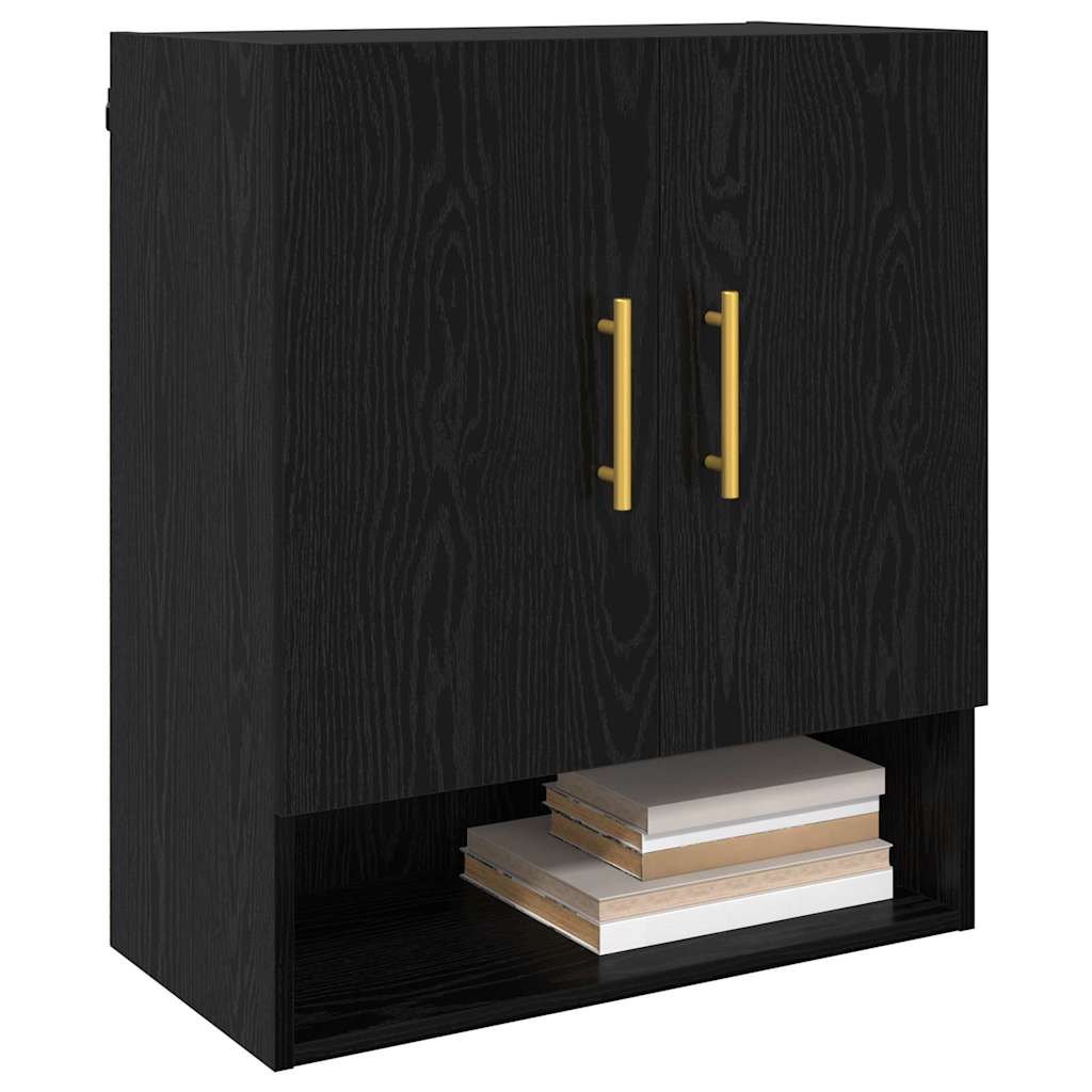 Dulap de perete Stejar negru 60 x 31 x 70 cm Lemn compozit GartenMobel Dekor