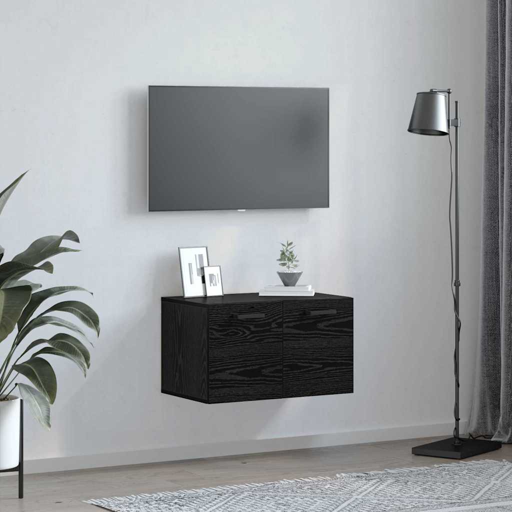 Dulap de perete Stejar negru 60 x 36.5 x 35 cm Lemn compozit GartenMobel Dekor