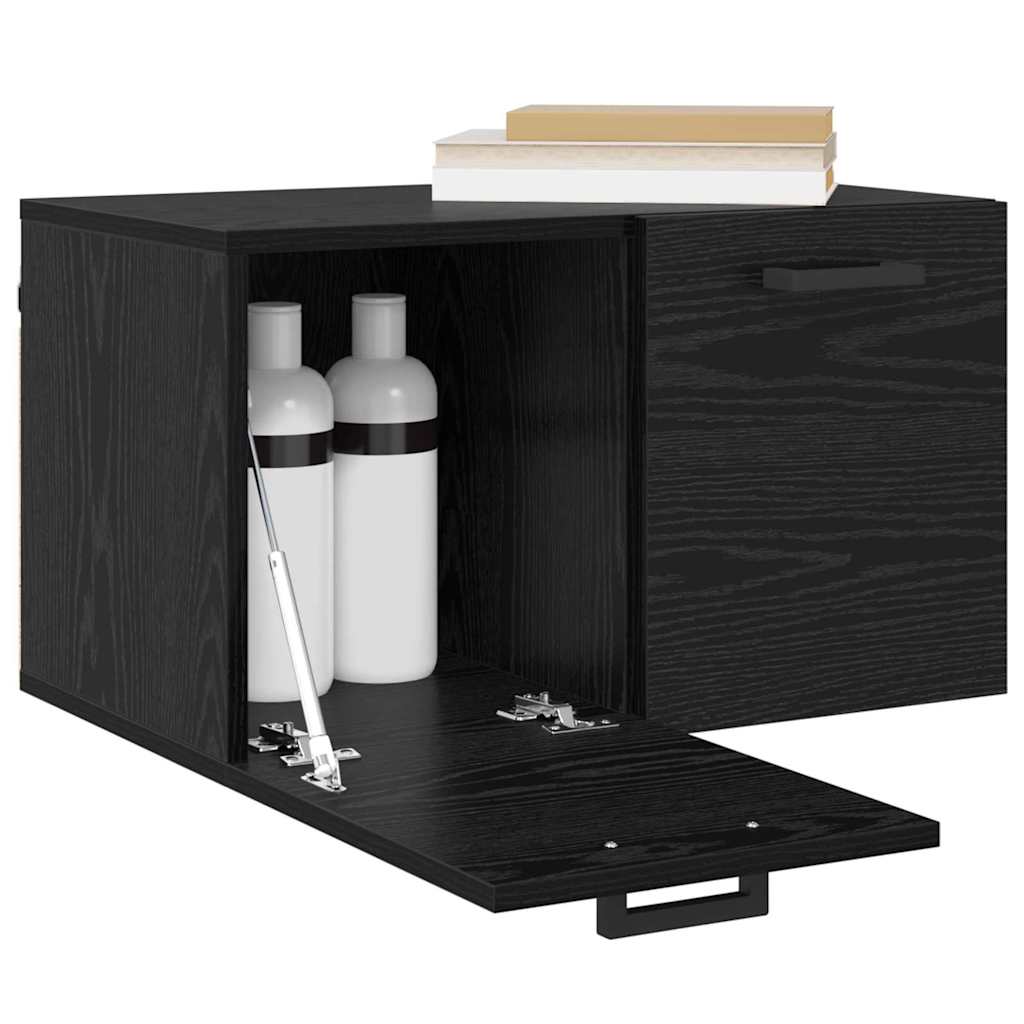 Dulap de perete Stejar negru 60 x 36.5 x 35 cm Lemn compozit GartenMobel Dekor