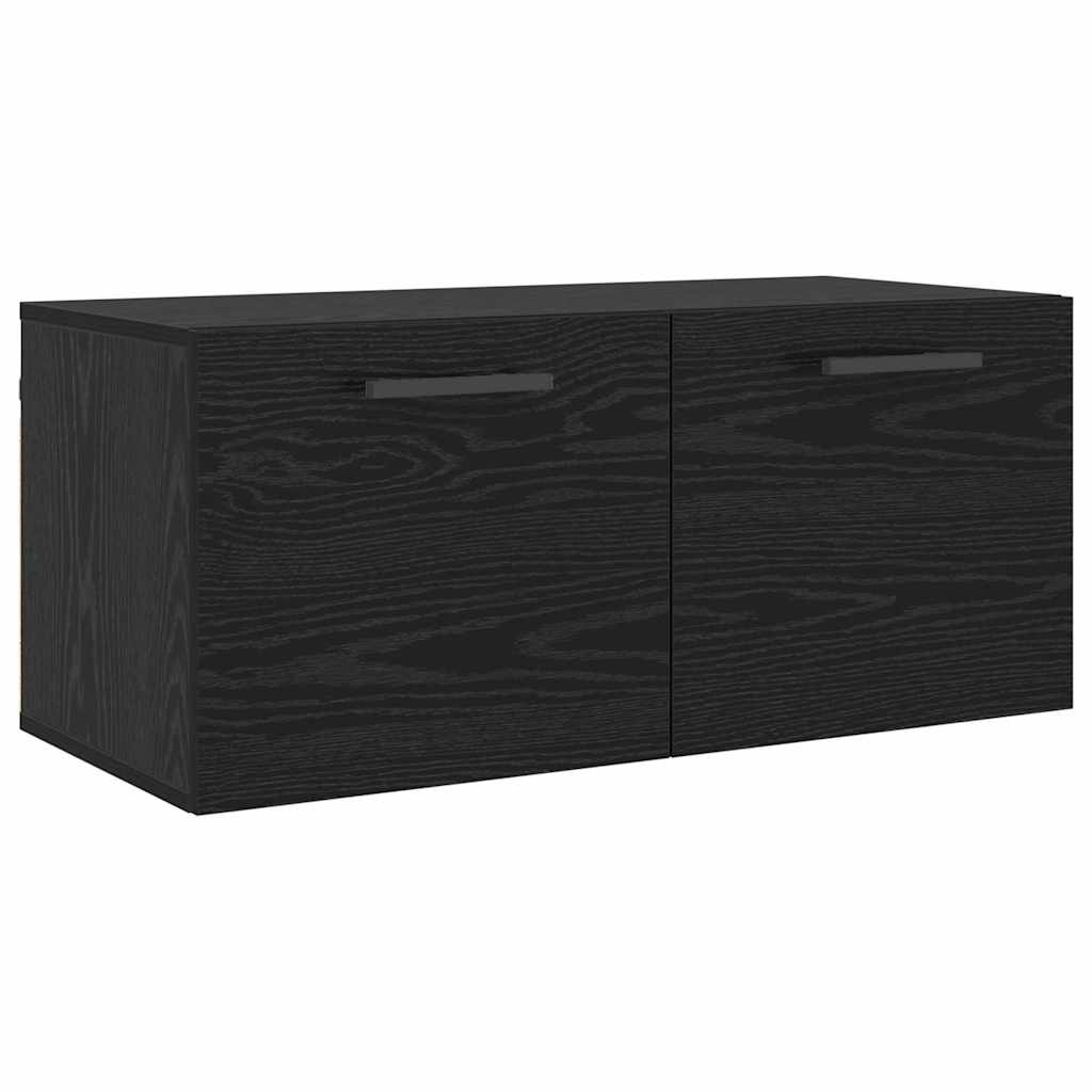 Dulap de perete Stejar negru 80 x 36.5 x 35 cm Lemn compozit GartenMobel Dekor