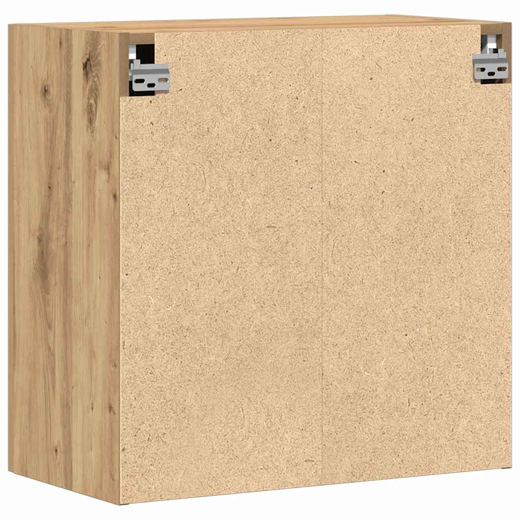 Dulap de perete stejar artizanal 60 x 31 x 60 cm Lemn compozit GartenMobel Dekor