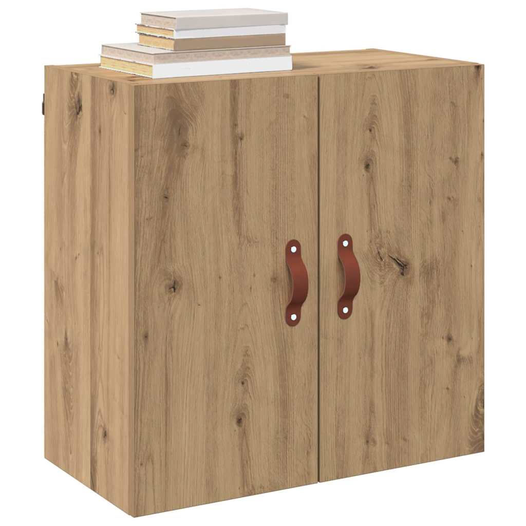 Dulap de perete stejar artizanal 60 x 31 x 60 cm Lemn compozit GartenMobel Dekor
