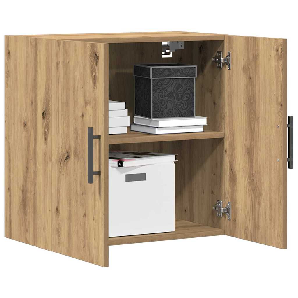 Dulap de perete stejar artizanal 60 x 31 x 60 cm Lemn compozit GartenMobel Dekor