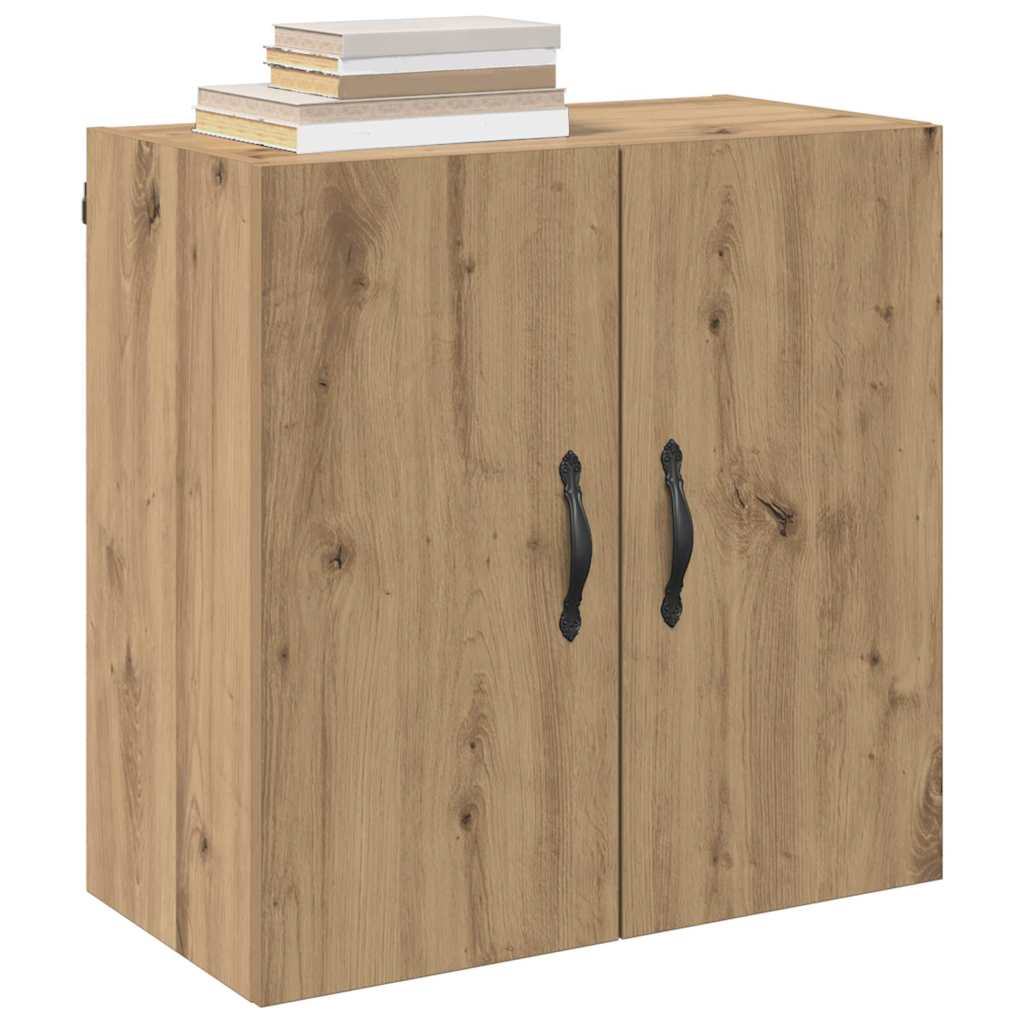 Dulap de perete stejar artizanal 60 x 31 x 60 cm Lemn compozit GartenMobel Dekor