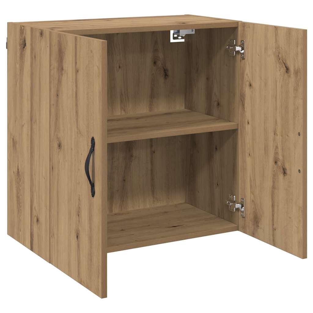 Dulap de perete stejar artizanal 60 x 31 x 60 cm Lemn compozit GartenMobel Dekor