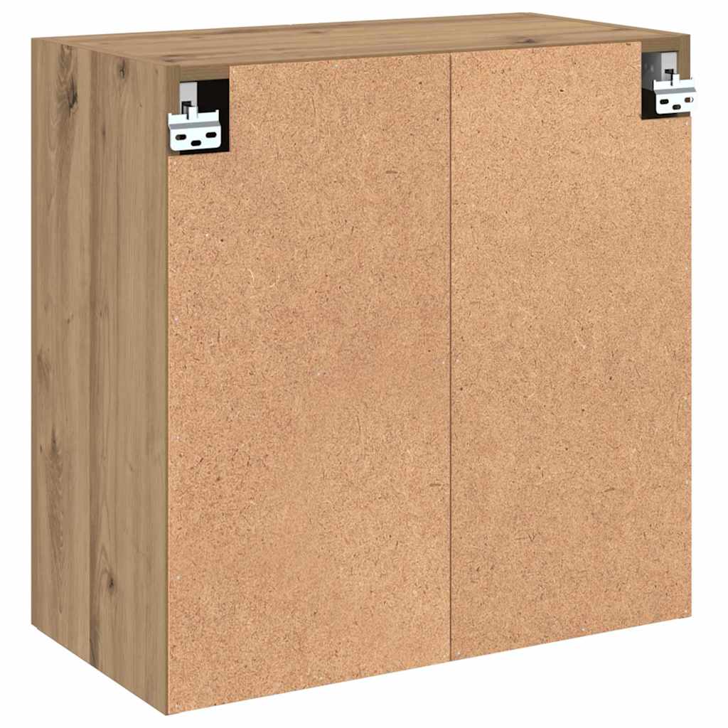 Dulap de perete stejar artizanal 60 x 31 x 60 cm Lemn compozit GartenMobel Dekor