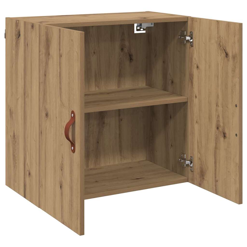 Dulap de perete stejar artizanal 60 x 31 x 60 cm Lemn compozit GartenMobel Dekor