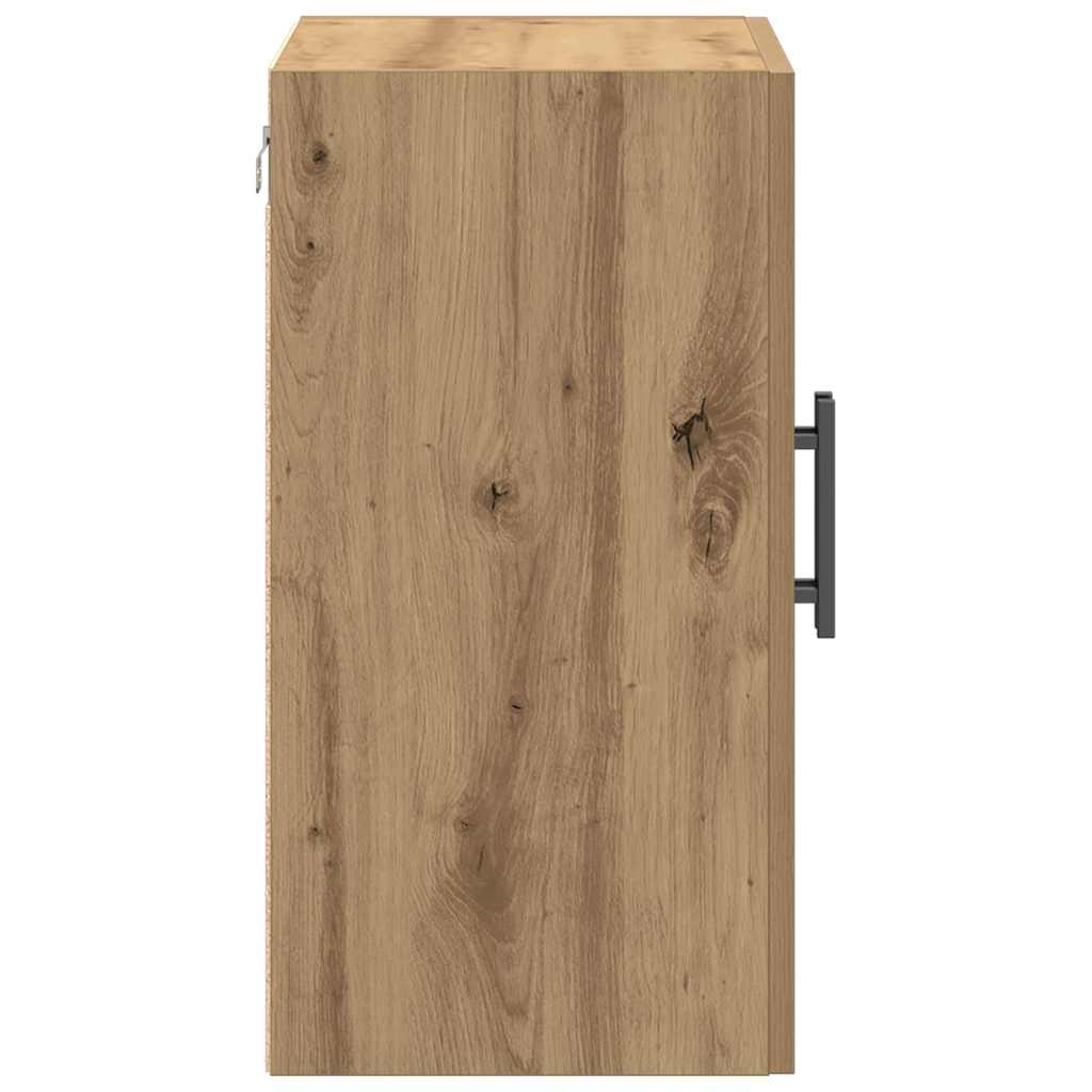 Dulap de perete stejar artizanal 60 x 31 x 60 cm Lemn compozit GartenMobel Dekor