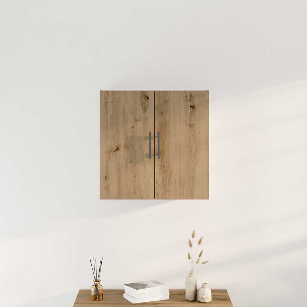 Dulap de perete stejar artizanal 60 x 31 x 60 cm Lemn compozit GartenMobel Dekor