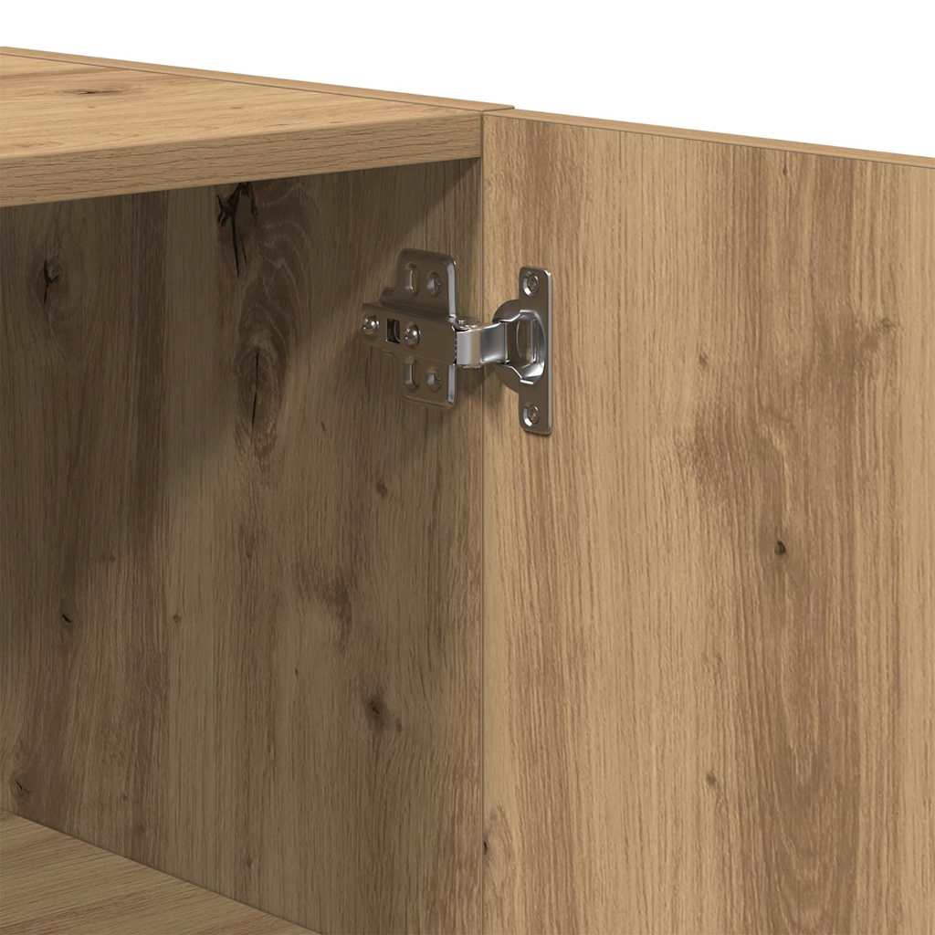 Dulap de perete stejar artizanal 60 x 31 x 60 cm Lemn compozit GartenMobel Dekor