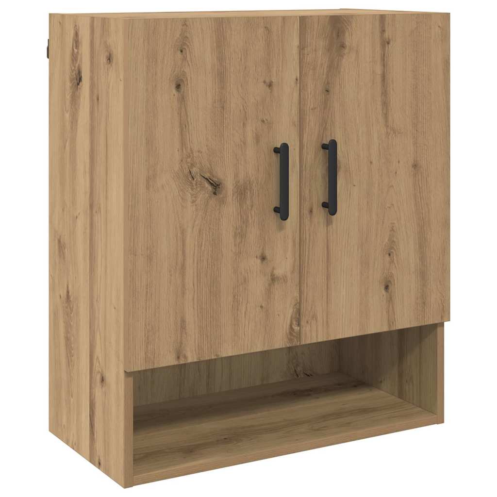 Dulap de perete stejar artizanal 60 x 31 x 70 cm Lemn compozit GartenMobel Dekor