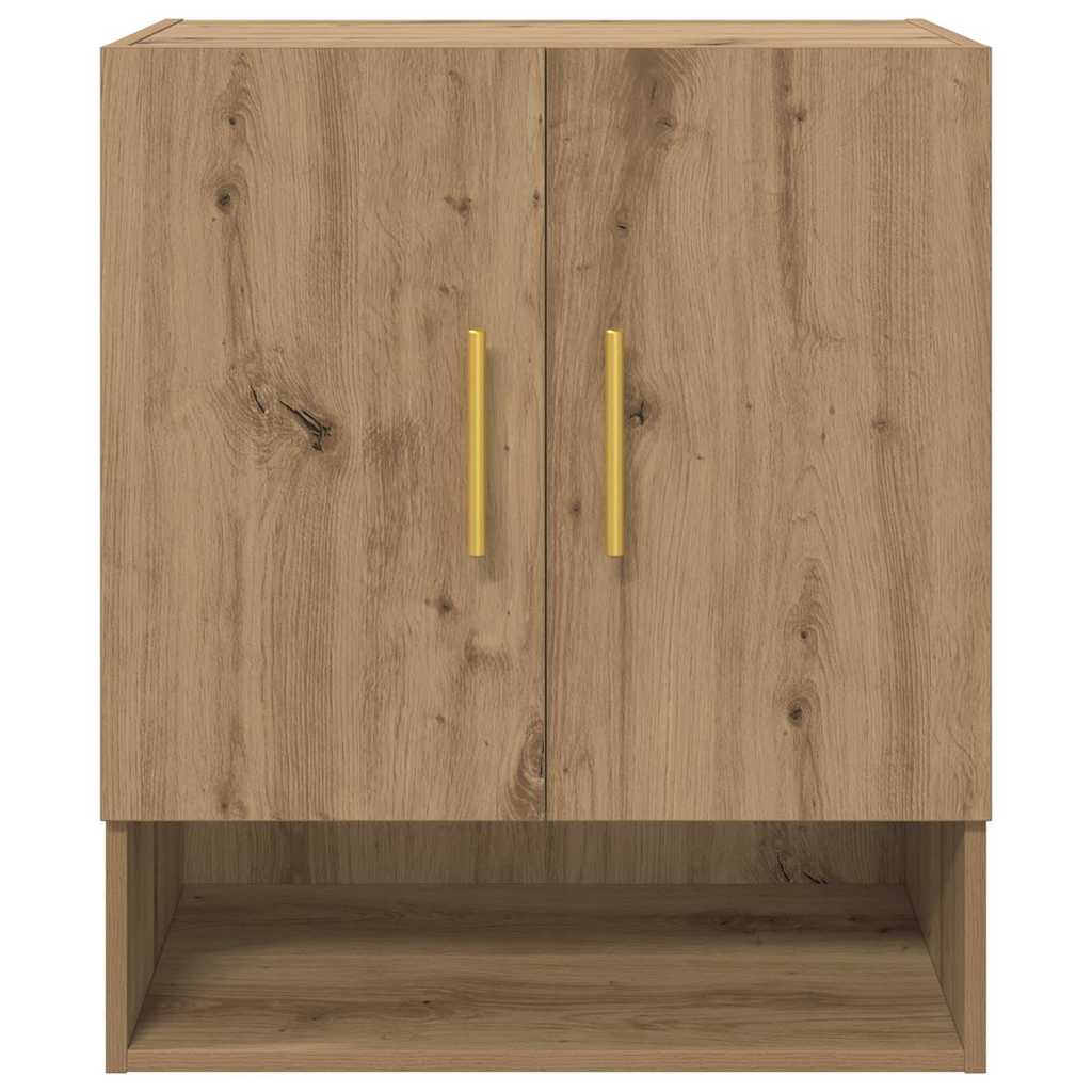Dulap de perete stejar artizanal 60 x 31 x 70 cm Lemn compozit GartenMobel Dekor