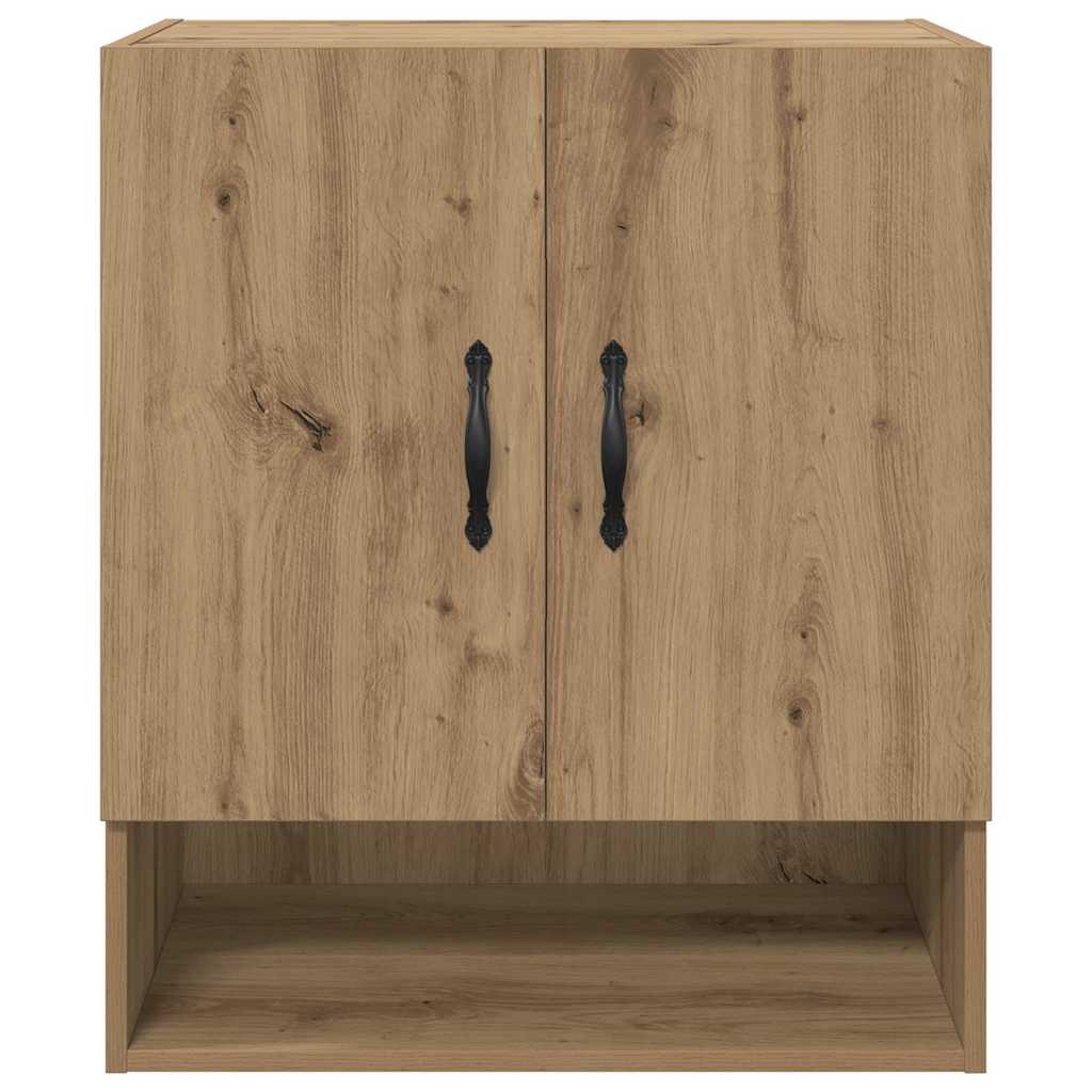 Dulap de perete stejar artizanal 60 x 31 x 70 cm Lemn compozit GartenMobel Dekor