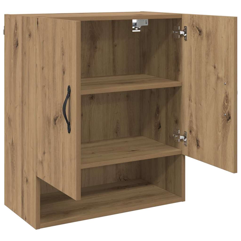 Dulap de perete stejar artizanal 60 x 31 x 70 cm Lemn compozit GartenMobel Dekor