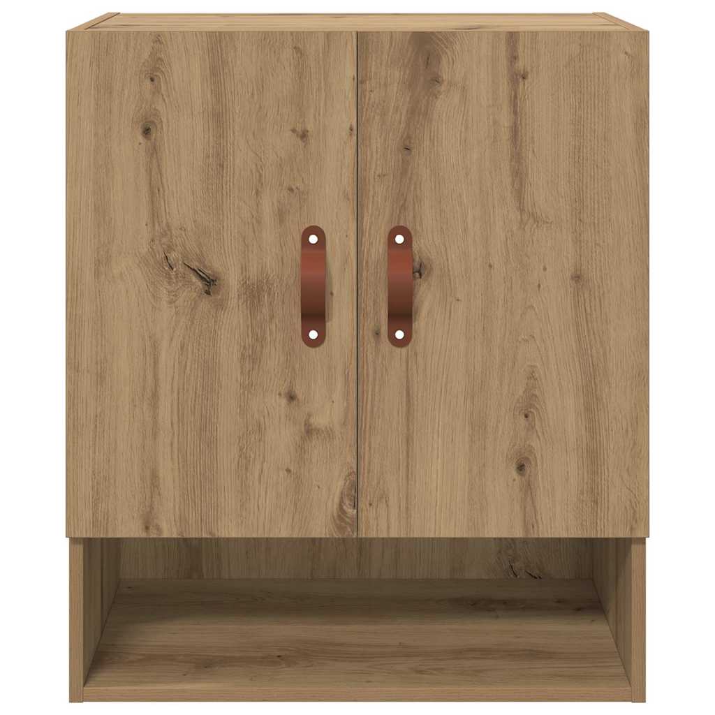 Dulap de perete stejar artizanal 60 x 31 x 70 cm Lemn compozit GartenMobel Dekor