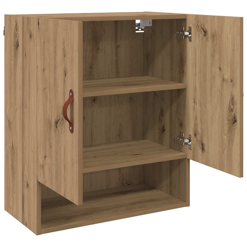 Dulap de perete stejar artizanal 60 x 31 x 70 cm Lemn compozit GartenMobel Dekor