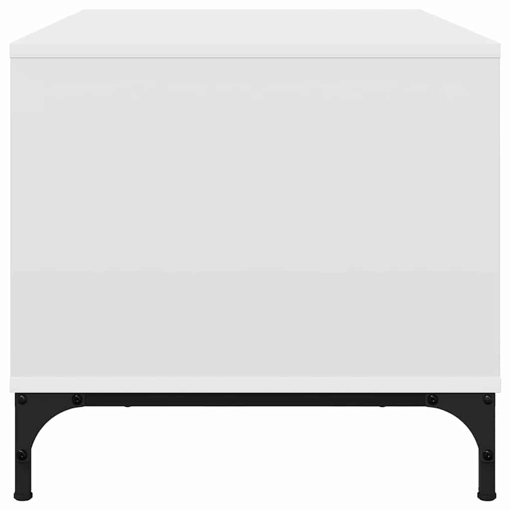 Masă de cafea Alb 90 x 49 x 46 cm Lemn compozit GartenMobel Dekor