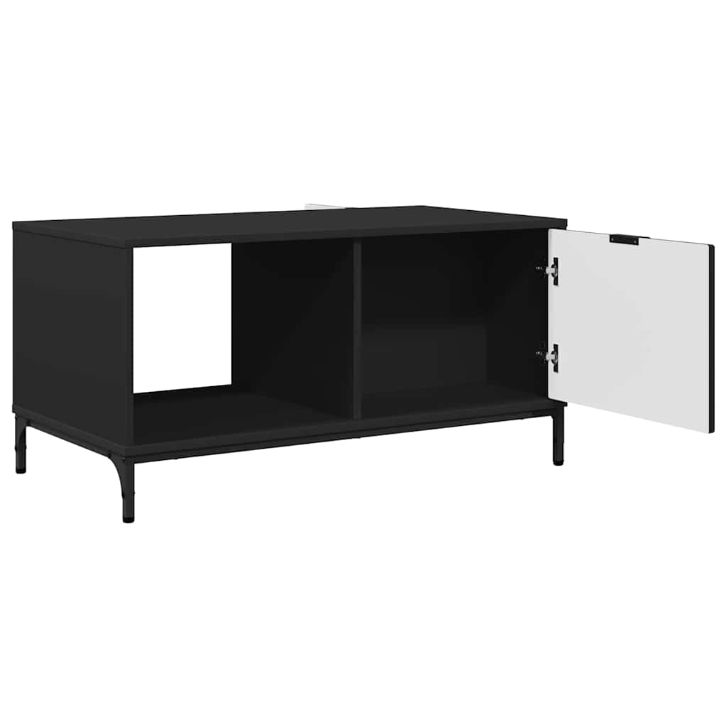 Masă de cafea Negru 90 x 49 x 46 cm Lemn compozit GartenMobel Dekor
