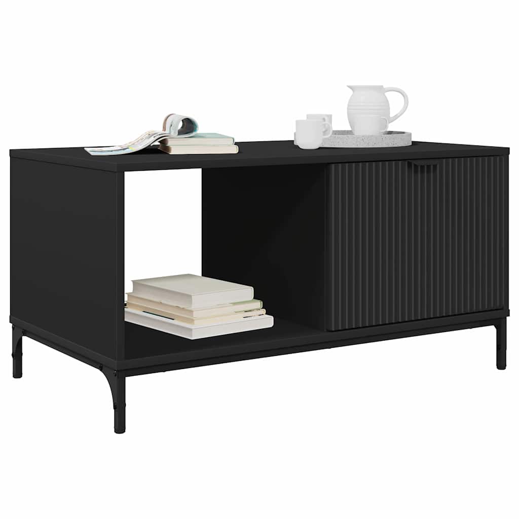 Masă de cafea Negru 90 x 49 x 46 cm Lemn compozit GartenMobel Dekor