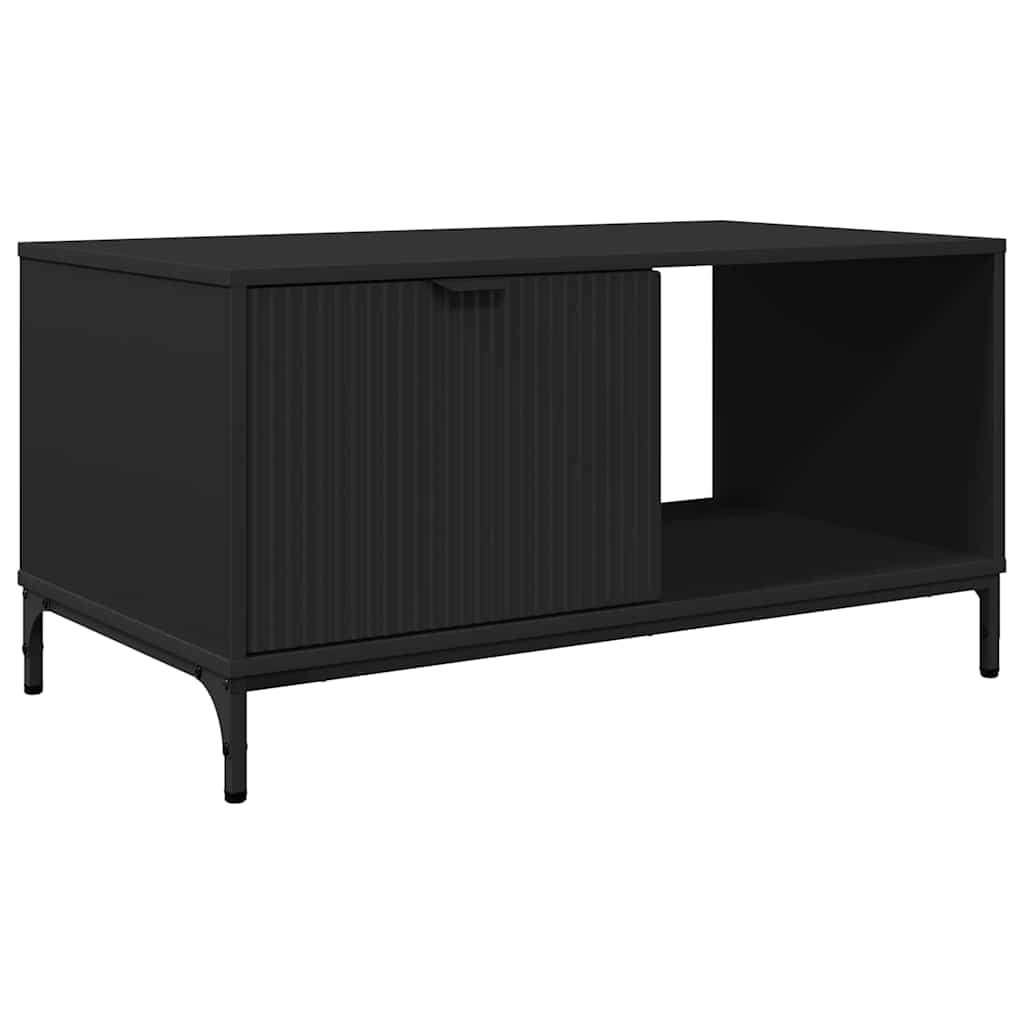 Masă de cafea Negru 90 x 49 x 46 cm Lemn compozit GartenMobel Dekor