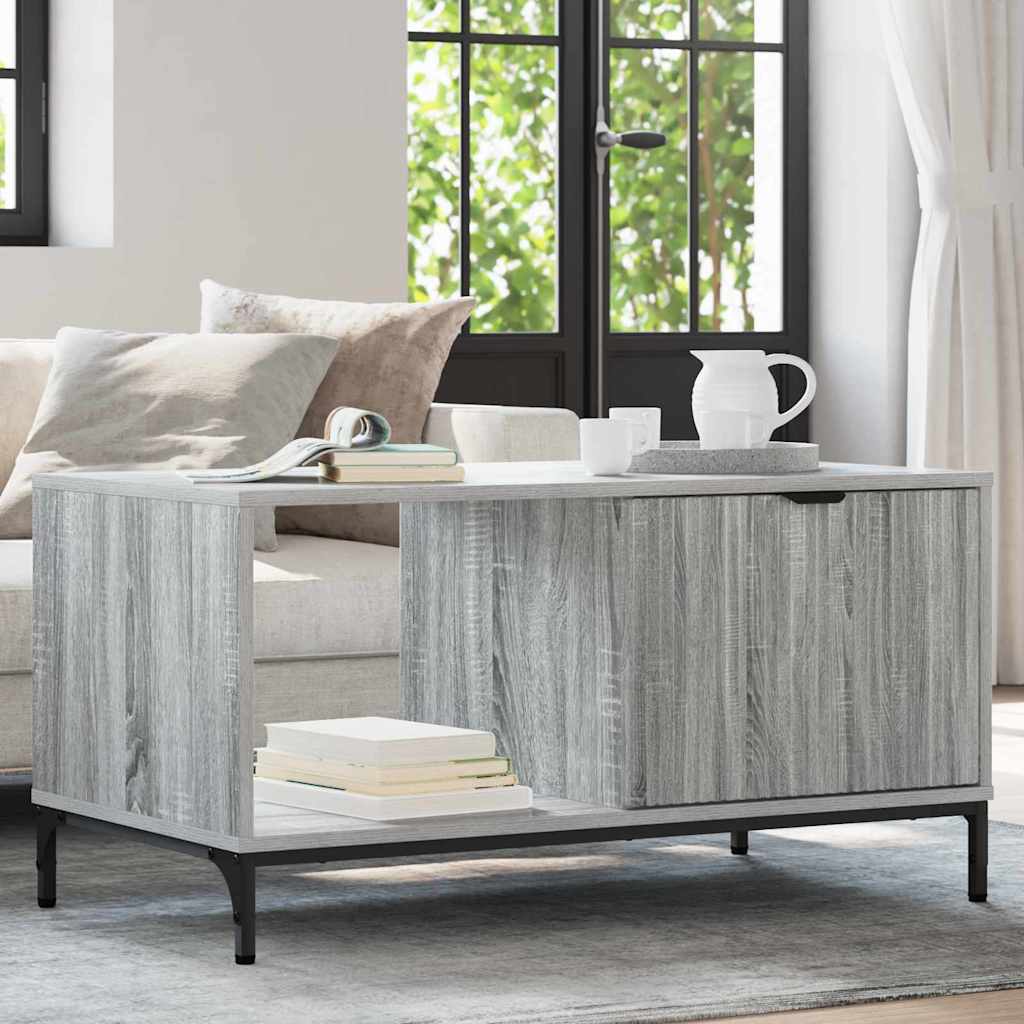 Masă de cafea sonoma gri 90 x 49 x 46 cm Lemn compozit GartenMobel Dekor