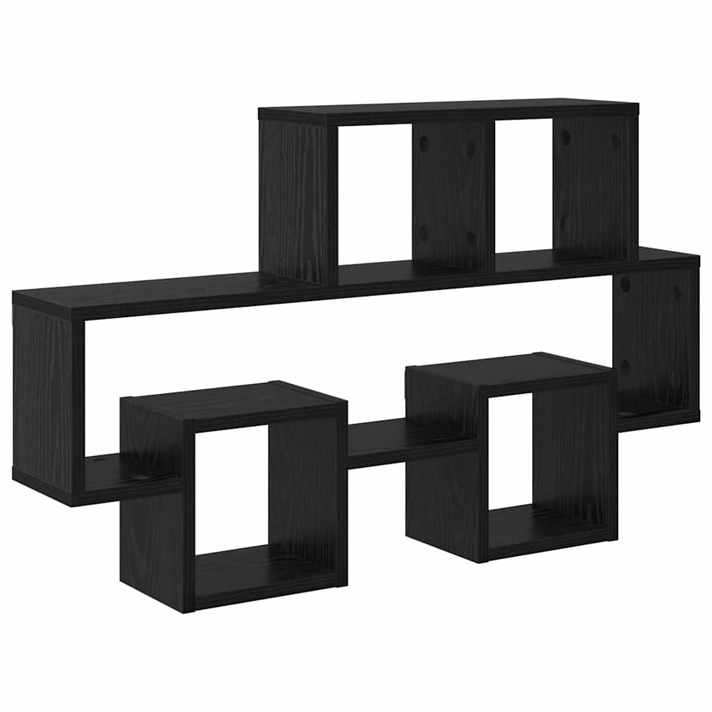 Raft de perete Stejar negru 82 x 15 x 51 cm Lemn compozit GartenMobel Dekor