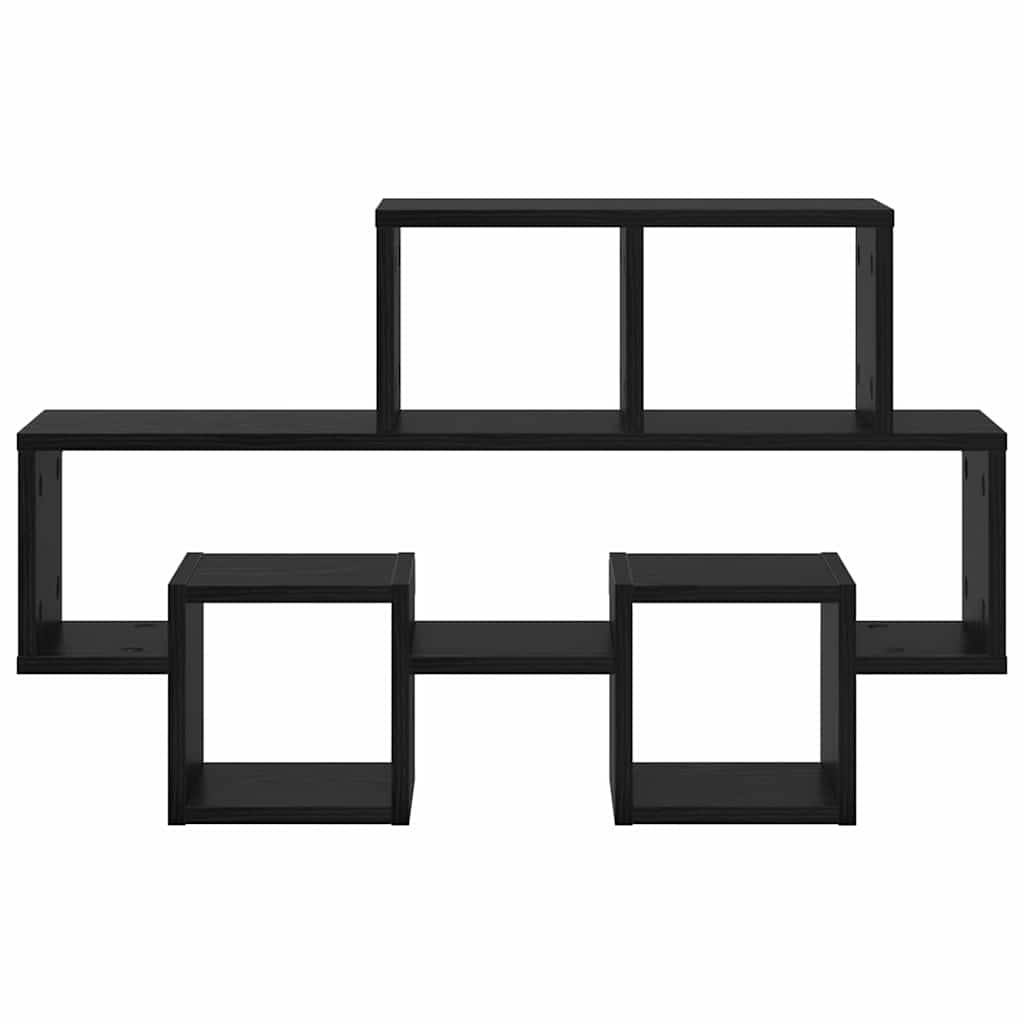 Raft de perete Stejar negru 82 x 15 x 51 cm Lemn compozit GartenMobel Dekor