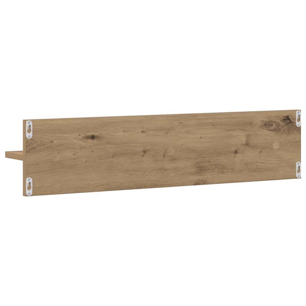 Șemele de perete 2 pcs stejar artizanal 80 x 11.5 x 18 cm GartenMobel Dekor