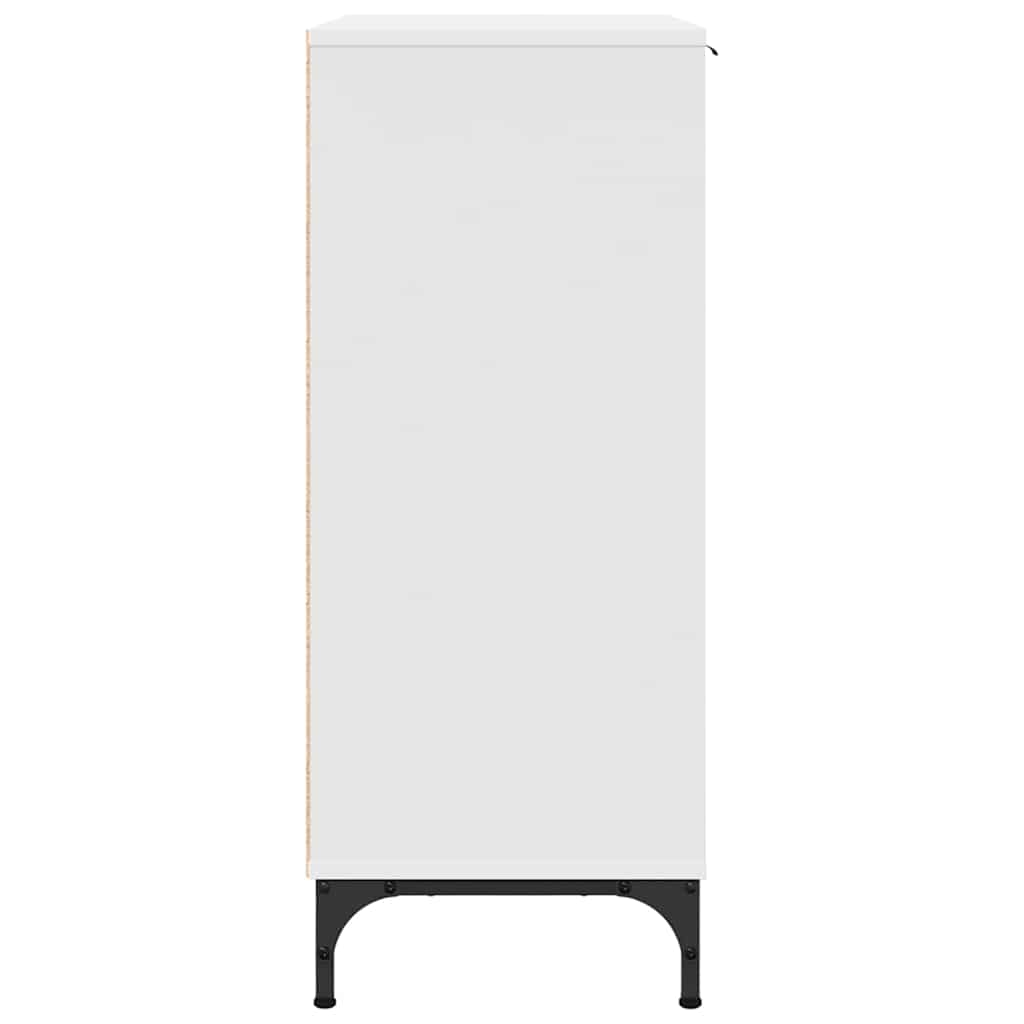 Bufet cu sertar Alb 89.5 x 33 x 82 cm Lemn compozit GartenMobel Dekor