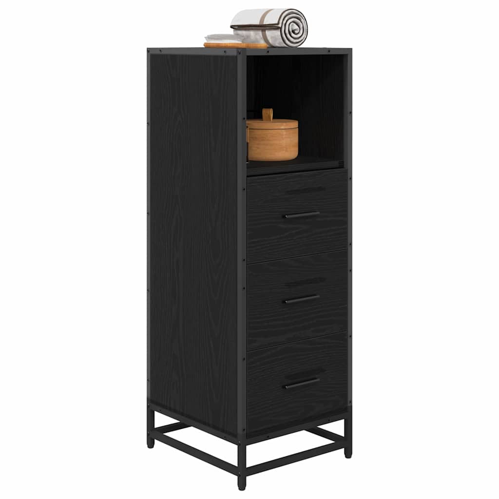 Dulap de Baie Stejar negru 35 x 37.5 x 100 cm Lemn compozit GartenMobel Dekor