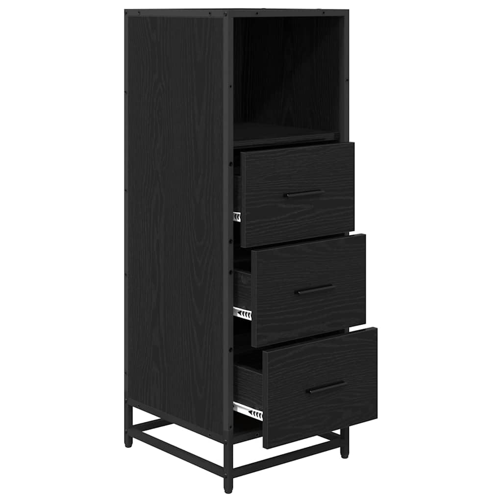 Dulap de Baie Stejar negru 35 x 37.5 x 100 cm Lemn compozit GartenMobel Dekor
