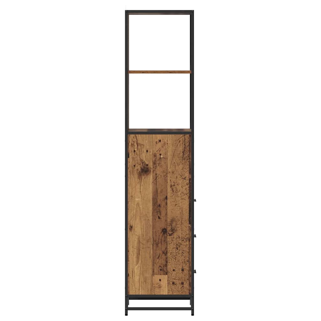 Dulap de Baie cu sertar cu raft Lemn vechi 35 x 37.5 x 166 cm GartenMobel Dekor