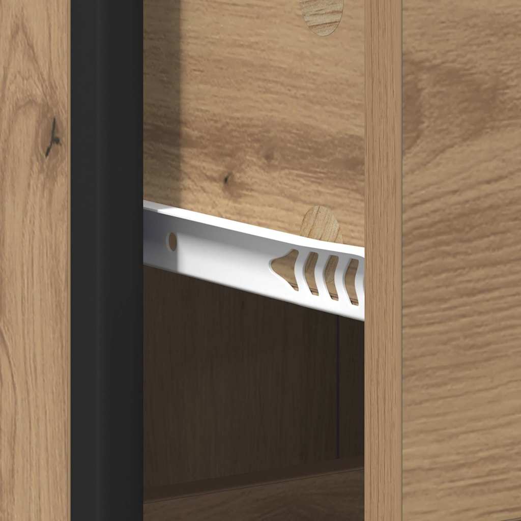 Dulap de Baie cu sertar stejar artizanal 35 x 37.5 x 166 cm GartenMobel Dekor