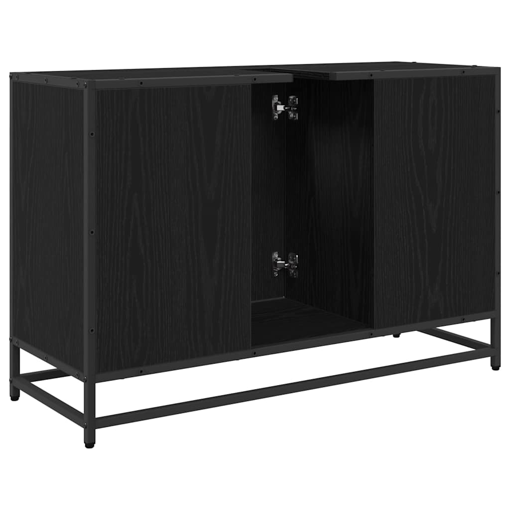 Dulap pentru Chiuveta de Baie Stejar negru 90 x 33 x 60 cm GartenMobel Dekor