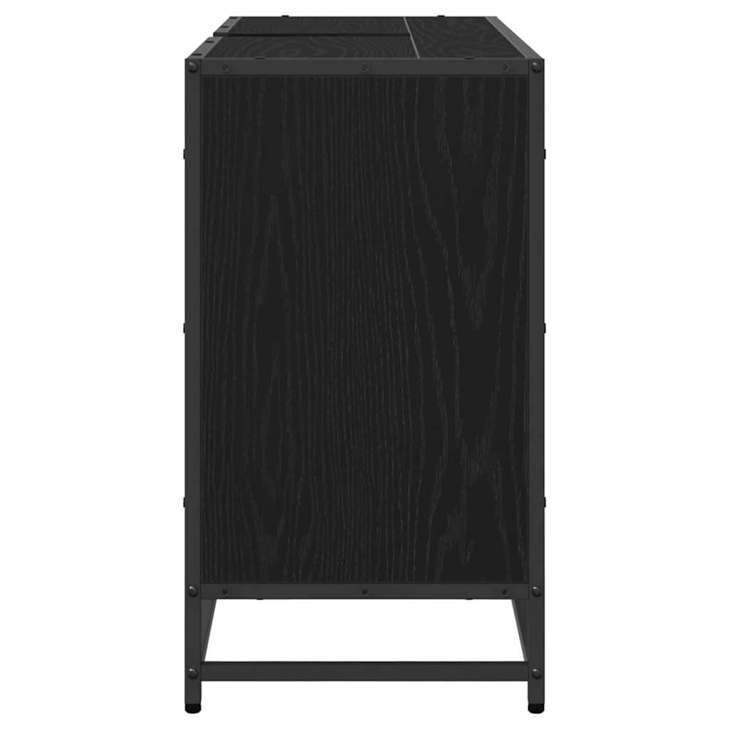 Dulap pentru Chiuveta de Baie Stejar negru 90 x 33 x 60 cm GartenMobel Dekor