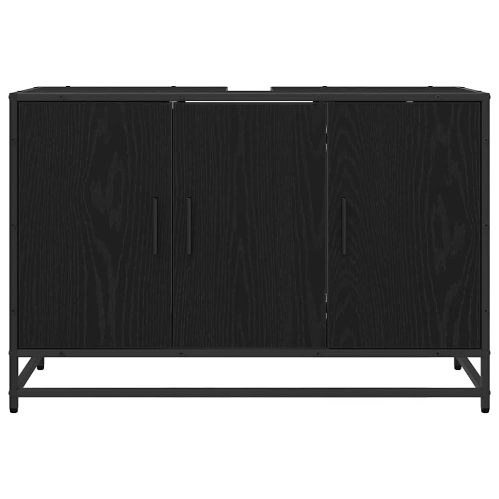 Dulap pentru Chiuveta de Baie Stejar negru 90 x 33 x 60 cm GartenMobel Dekor