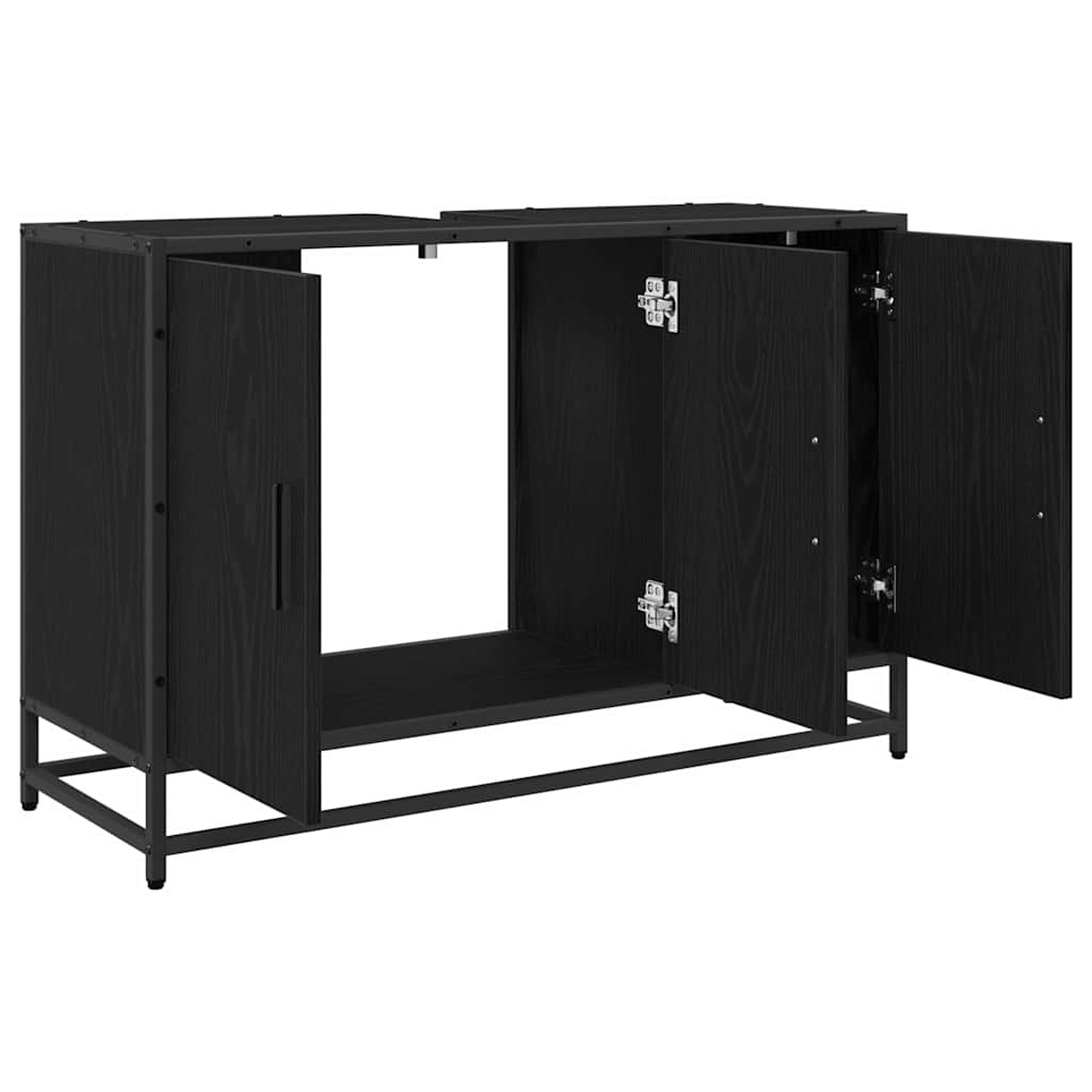 Dulap pentru Chiuveta de Baie Stejar negru 90 x 33 x 60 cm GartenMobel Dekor