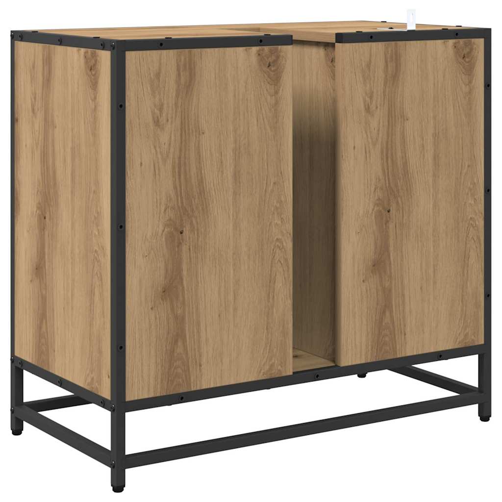 Dulap pentru Chiuveta de Baie stejar artizanal 65 x 33 x 60 cm GartenMobel Dekor