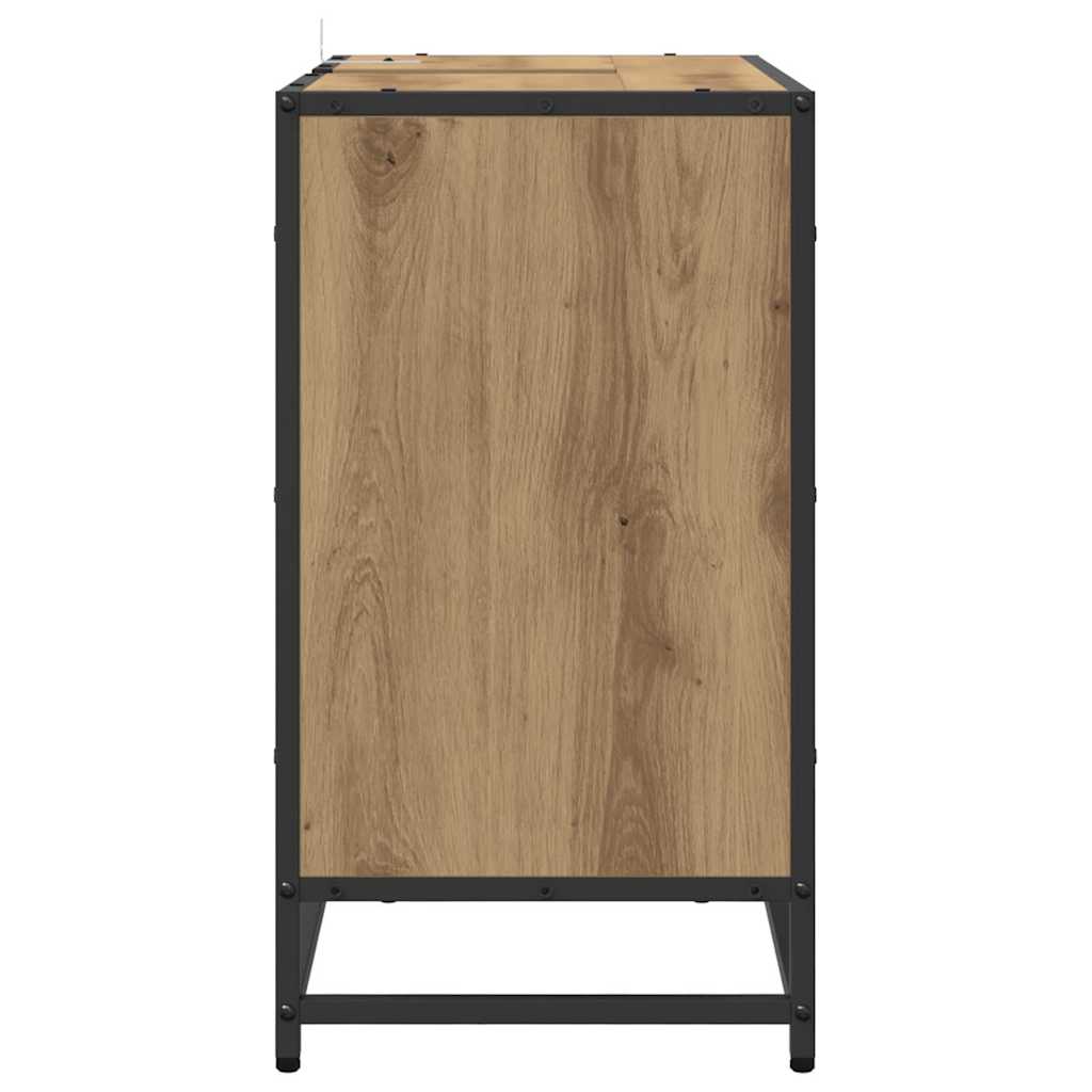 Dulap pentru Chiuveta de Baie stejar artizanal 65 x 33 x 60 cm GartenMobel Dekor