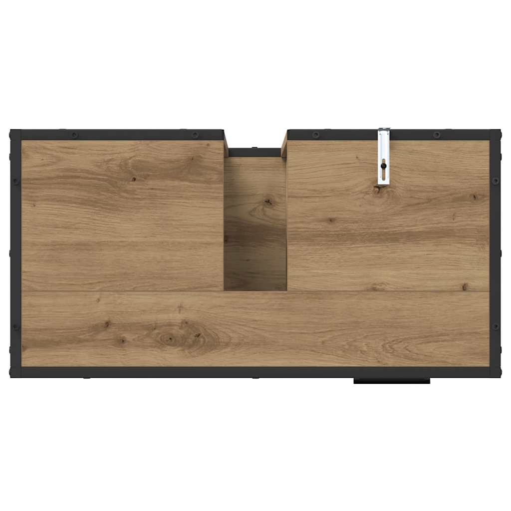 Dulap pentru Chiuveta de Baie stejar artizanal 65 x 33 x 60 cm GartenMobel Dekor