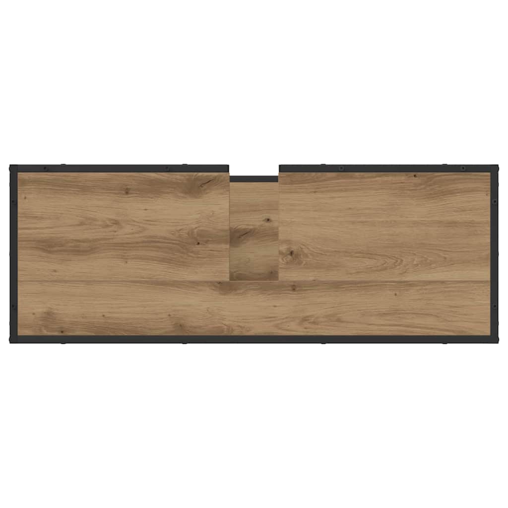 Dulap pentru Chiuveta de Baie stejar artizanal 90 x 33 x 60 cm GartenMobel Dekor