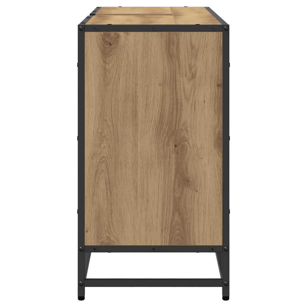 Dulap pentru Chiuveta de Baie stejar artizanal 90 x 33 x 60 cm GartenMobel Dekor